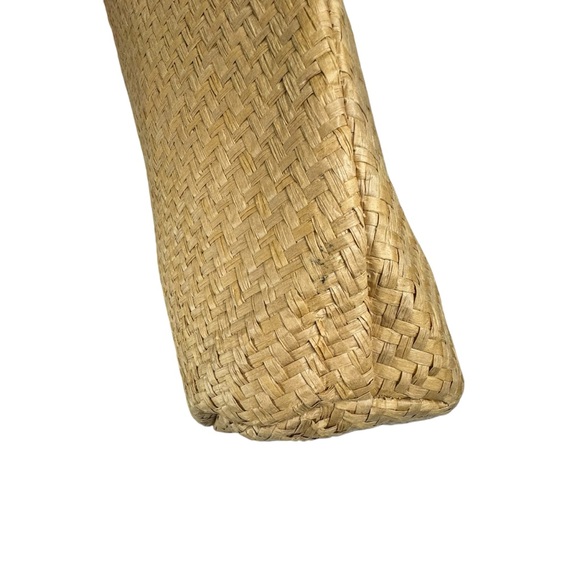 Juicy Couture Straw Tote Bag Round Handles Natural Pink - Picture 12 of 16